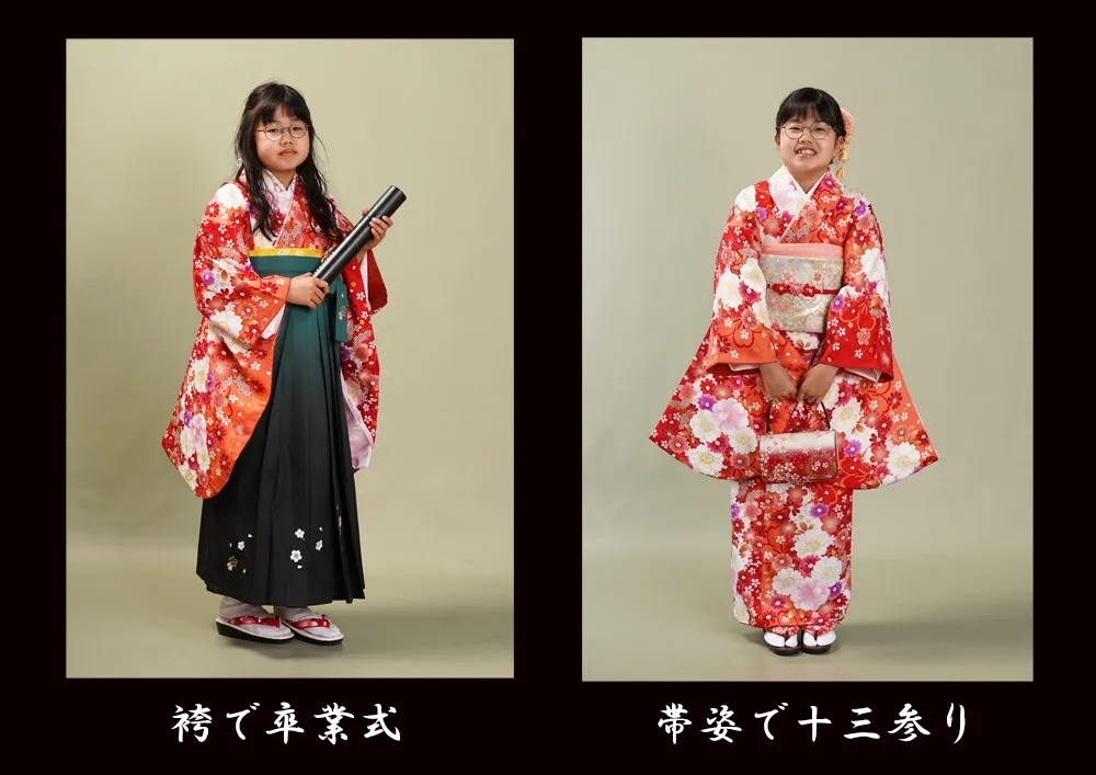 京都宇治/ジュンブライダル袴から帯へ１３詣りのお詣り。